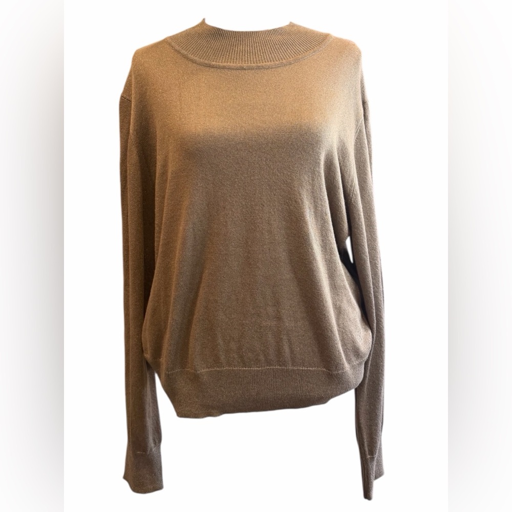 Calvin Klein Beige Women's Turtleneck Sweater - Picture 3 of 7